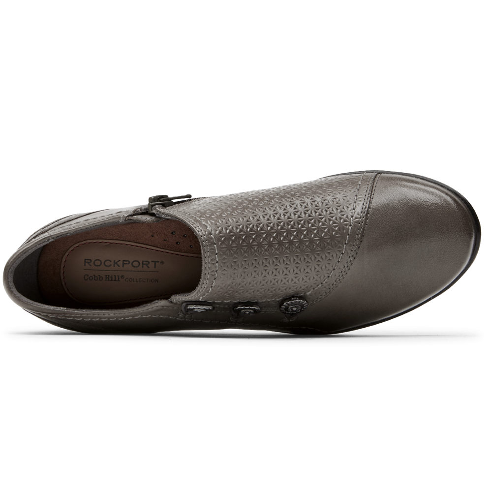 Rockport Wedges Dam Grå - Cobb Hill Kailyn Höga Vamp - QBJGN0624